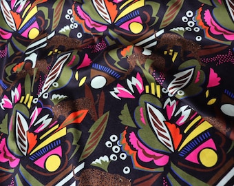 Fine cotton jersey design deadstock print for tops, dresses, t-shirts