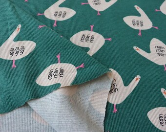 Organic Rib Jersey Goose JB 225 g/m2 Ochre