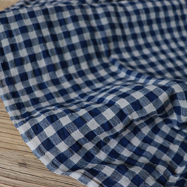 Seersucker - Linen Touch Fabric - Summer Fabric main image 0