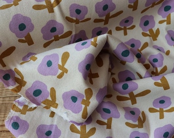 Organic RIPPJERSEY flowers JB 225 g/m2 ocher