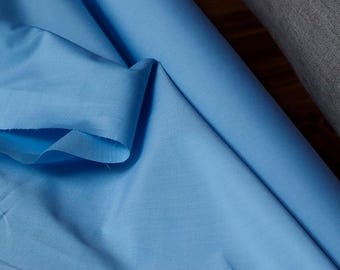 Cotton poplin – designer deadstock 170 g/m2 sky blue