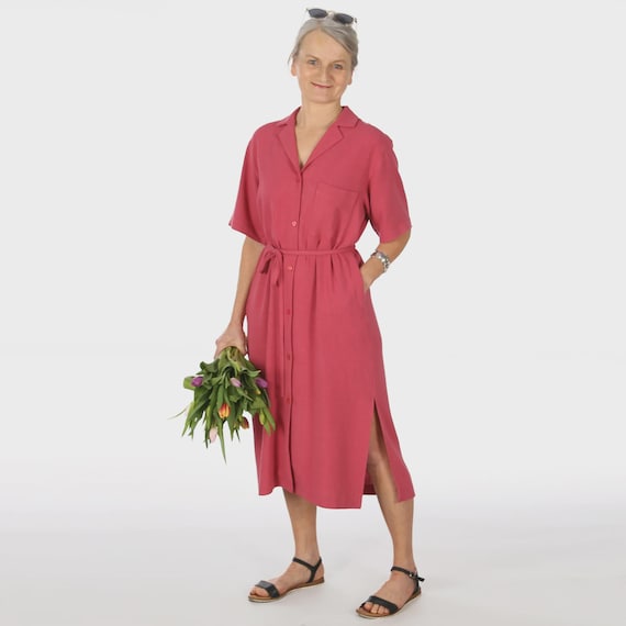 blouse dress cutting Paper Pattern FRAU Isla Blouse Dress Ready for Studio Cutting - in German