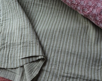 Double Gauze Mango 125 g/m2 Stripes perfect for trousers, skirts, dresses OEKO Tex