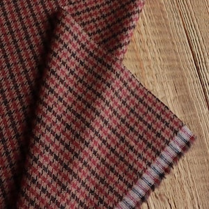 Tessuto in lana pied de poule extra fine 310 g/mq Cerruti Florence per abiti, pantaloni, camicie made in Italy