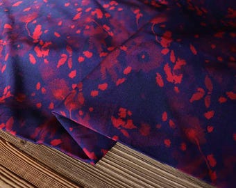 Viskose Twill  Print 165 g/m2 Lila perfekt für Hosen, Röcke, Kleider OEKO Tex