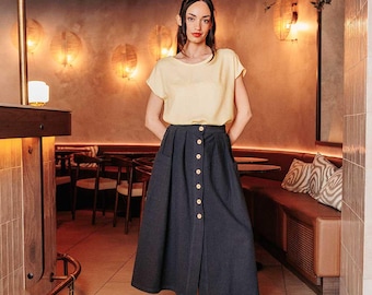 Paper sewing pattern for the Suzette skirt by Cousette in English