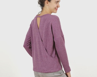 Cartamodello per maglione FRAU Vega pronto per il taglio in studio - in tedesco