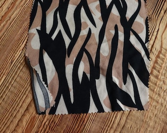 Viskose 125 g/m2 Zebra Print geeignet für Kleider oder Blusen, OEKO Tex 100