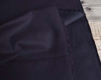 Cotton twill fabric with elastane, 300 g/m², dark brown, for clothing or accessories