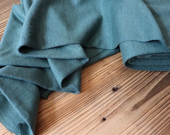 Linen Jersey Pine 260 g/m2 produced in Italy for shirts, tops, dresses