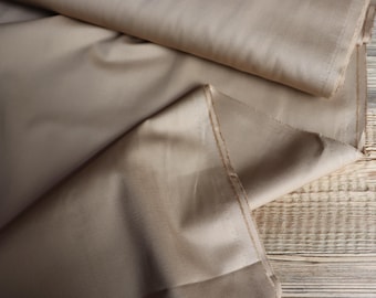 Cotton twill fabric 280 g/m2 Beige for clothing or accessories