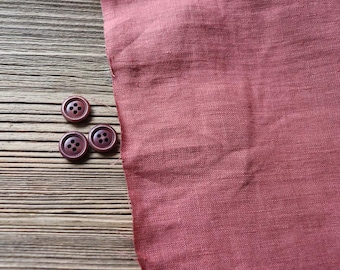 Leg buttons with 4 holes, 15 mm, maroon