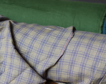 Linen Malena stonewashed 150 g/m2 Lilac yellow linen fabric for dresses, trousers, blouses