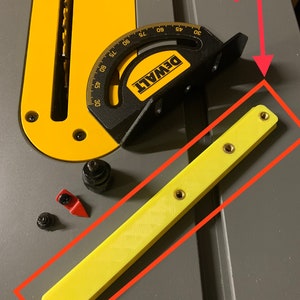 Dewalt dwe7485 table saw mitre gauge bar