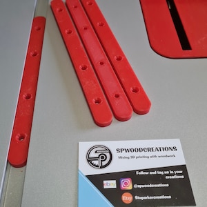 Bosch GTS10J table saw sled rails