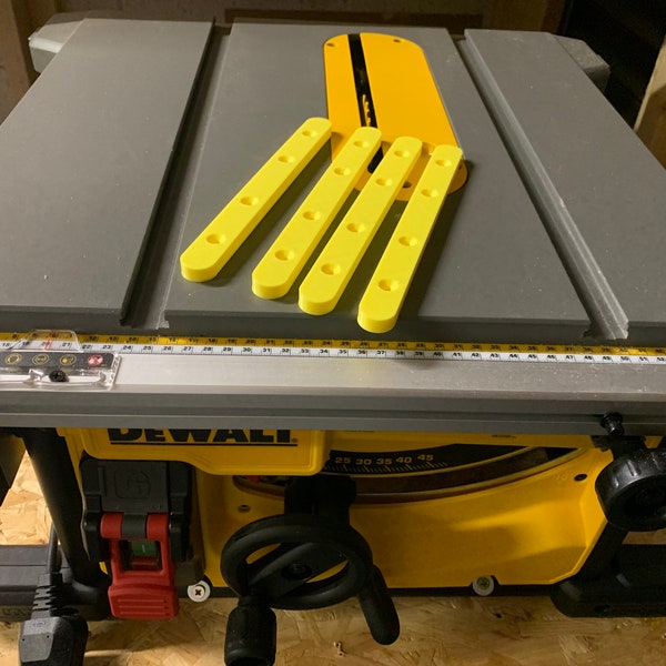 Dewalt table saw crosscut sled rails