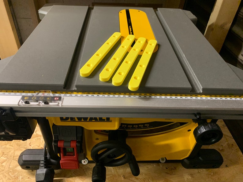 Dewalt Table Saw Crosscut Sled Rails Etsy