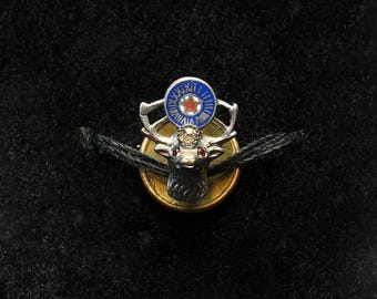 Vintage BPOE Elks Lodge Lapel Pin – Benevolent Protective Order of Elks Fraternal Emblem