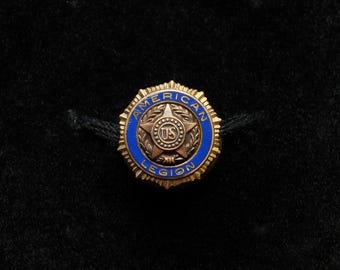 Vintage American Legion Screw Back Lapel Pin – Military Veteran Service Emblem