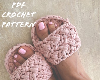 PDF CROCHET PATTERN women sleepers (36/38, 39/42)