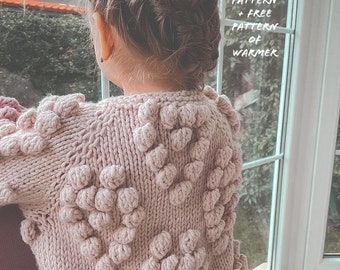 PDF HEART JACKET pattern  (sizes 1/12 years)