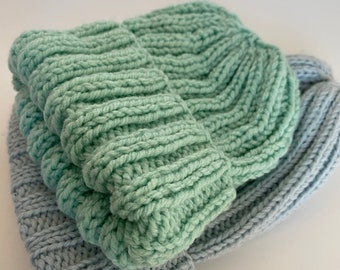 PDF knitting hat pattern bulky Pumpkin