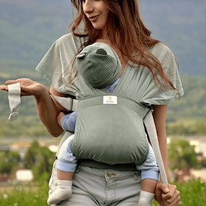 Bambeari baby carrier leve, envoltório de bebê de verão, envoltório de bebê ajustável, transportador de férias, envoltório de bebê de praia, mei tai