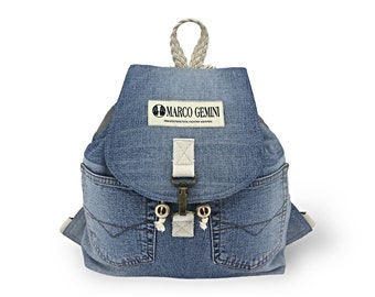 Marco Gemini Denim Recycled Backpack medium