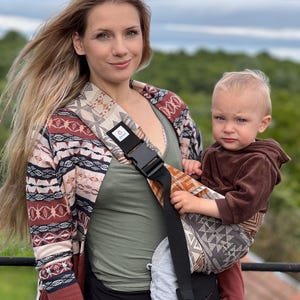 O sling para bebê mais confortável, canguru para bebês, Aztec, leve, canguru para bebês de verão, canguru para bebê de ombro único, canguru de qualidade