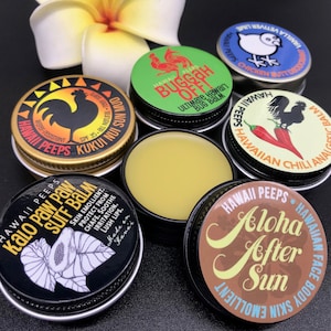 Skin Care Gift Box ~ Large Tin ~ Organic, Wildcraft Ingredients. Formulated for active peeps with sensitive skin. Made on Kauai, Hawaii,
