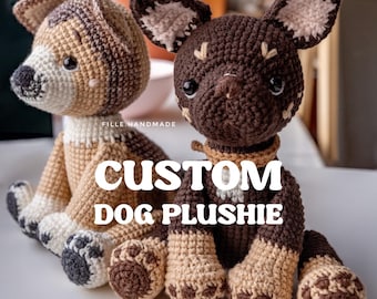 TOY | Custom Dog Plushie | Pet Lovers Gift | Handmade Portrait from photo | Personalized Memorial Keepsake