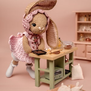 WZÓR Angielski Polski Króliczek Rosalie autorstwa FILLE.ręcznie robione Amigurumi, wzór szydełkowy Plik PDF zdjęcie 3