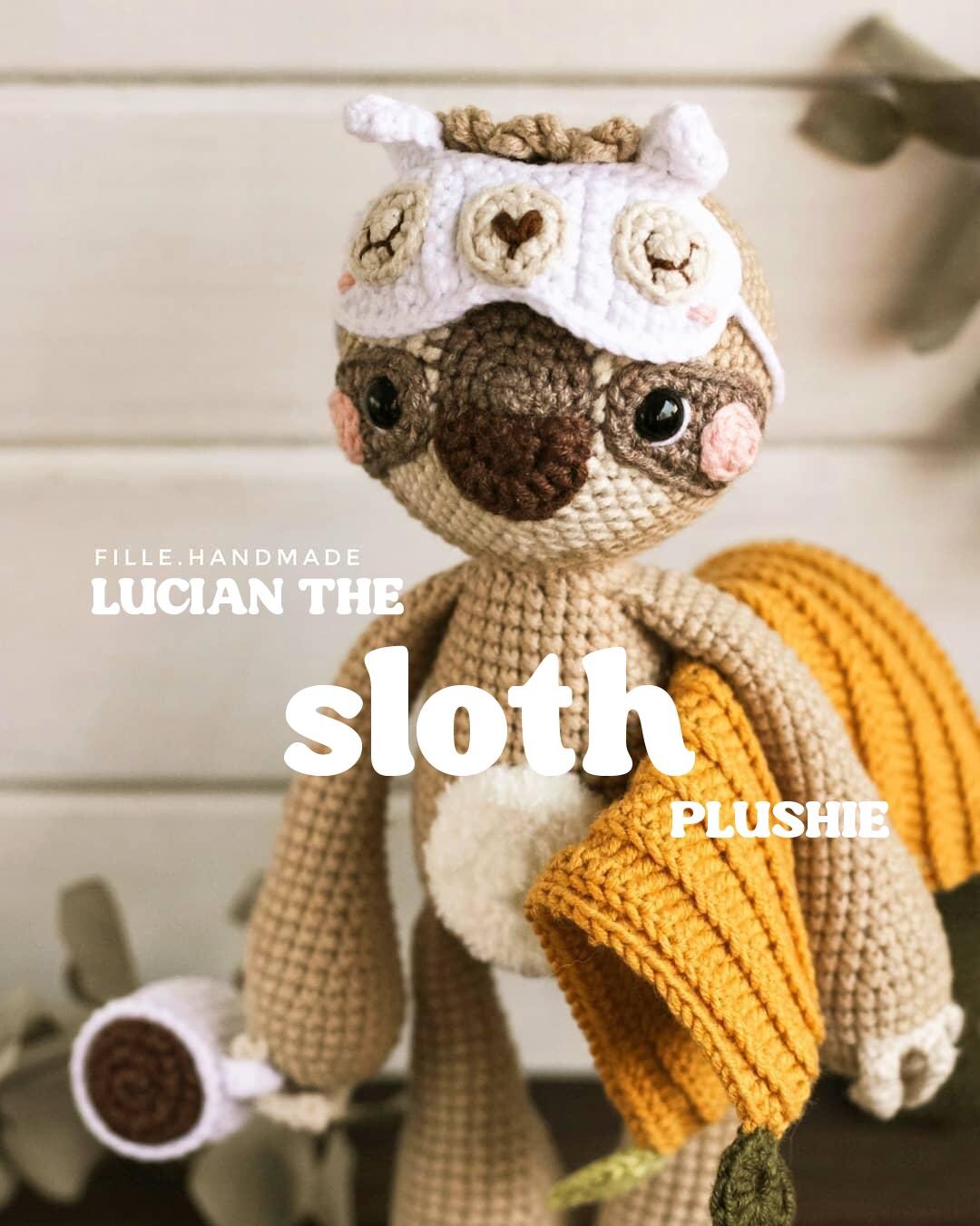 TOY | Crochet Sloth Plushie | Sofy Plush Handmade Stuffed Animal With ...