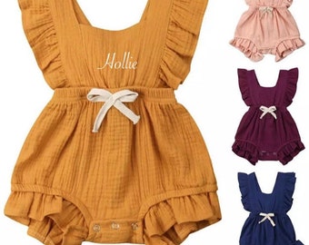 frilly romper baby