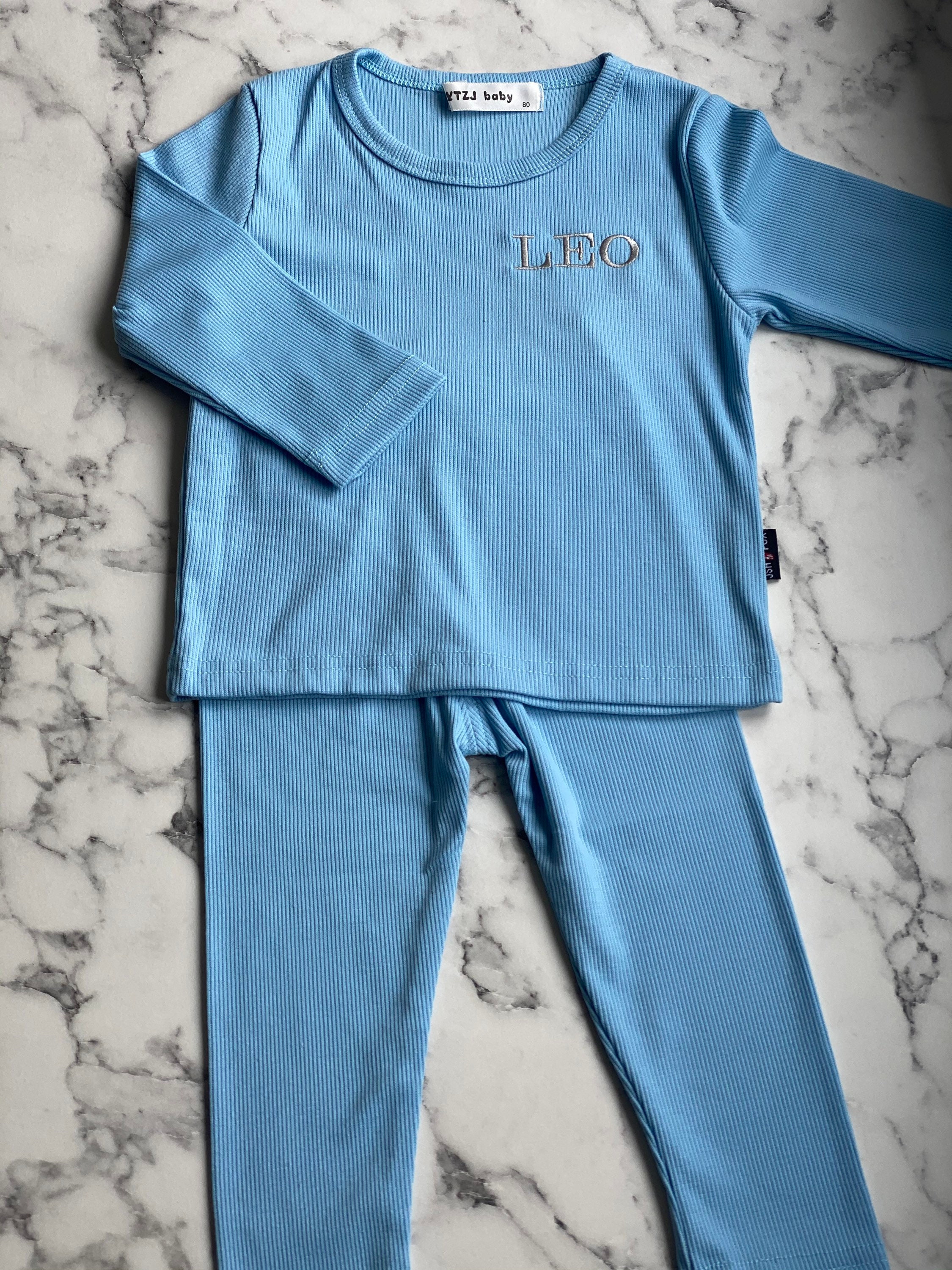 Personalised ribbed loungewear childrens loungewear baby Etsy