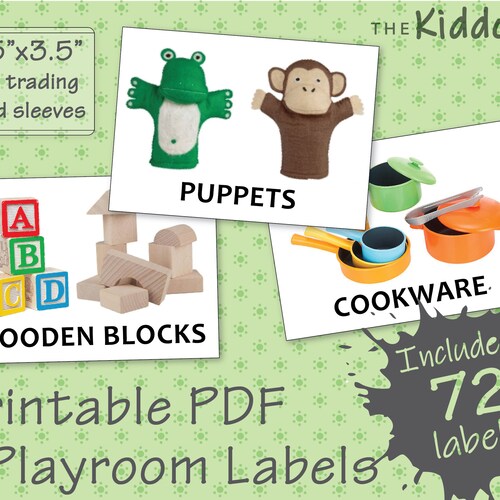 Kids Playroom Labels for Organising Toys Printable Digital - Etsy
