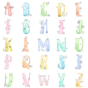 Alphabet Art Print