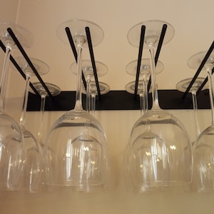 Wall Mounted 12 Glass metal Wine Glass Rack