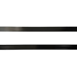 Metallic Black Peel & Stick Wall Edge Trim Clean Finished Edges for DIY Wall