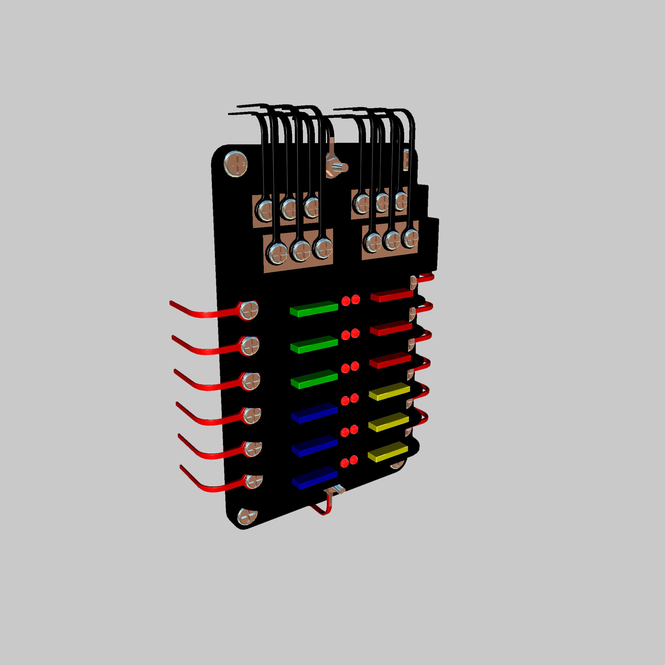 High-Performance Race Car Fuse Box