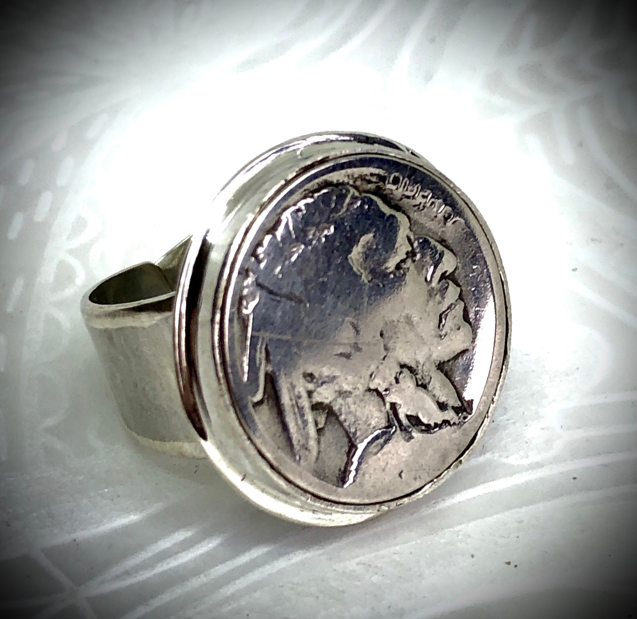Indian Head Nickel Ring Etsy