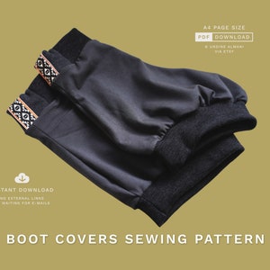 Skate Boot Cover PDF Naaipatroon Kunstschaatsen Maat 36-38 EU (4-6,5 US) Dames/meisjes