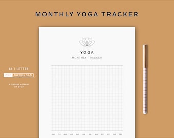 1 Year Progress · Yoga Tracker · Monthly Habit Tracker