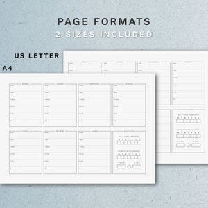 Minimalist Ivy Lee To Do List Ivy Lee Method inspired productivity work sheets A4 & Letter Printable PDF Bild 4