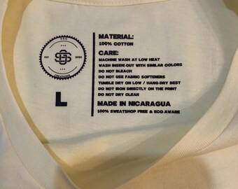 Custom Heat Transfer Neck Labels for Apparel | DTF Quality