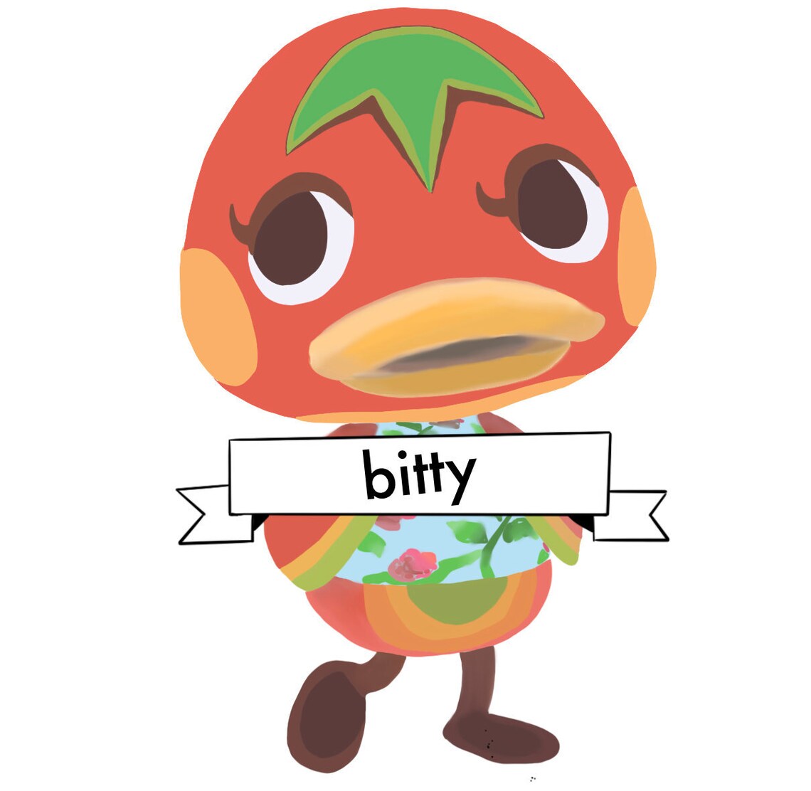 Ketchup Animal Crossing Sticker Etsy