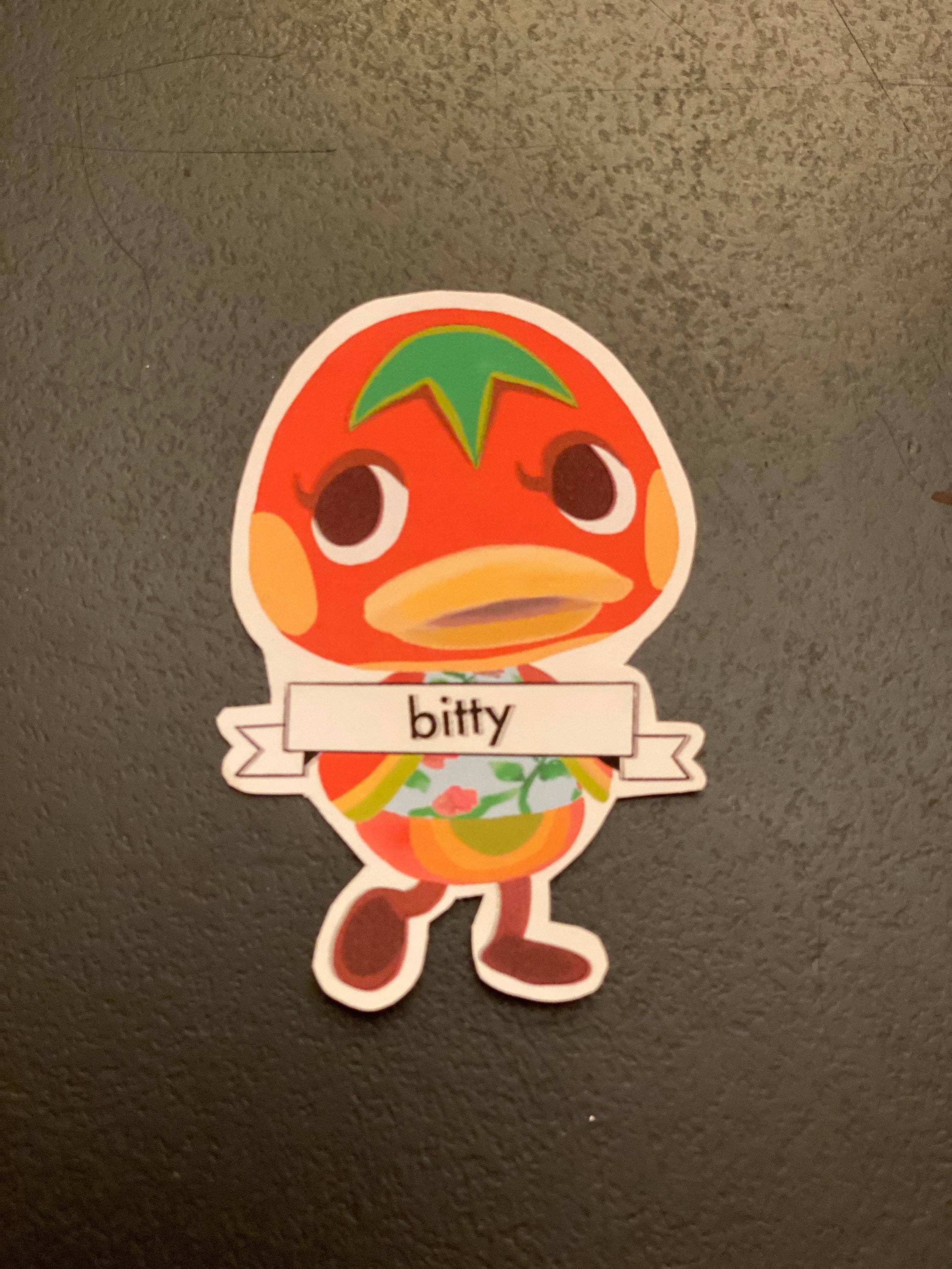 Ketchup Animal Crossing Sticker Etsy