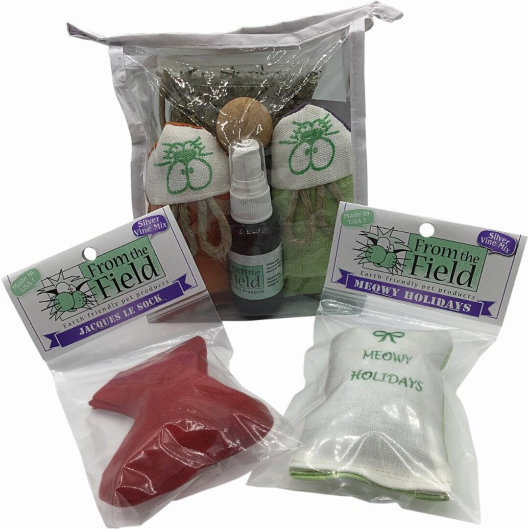 Holiday Cat toys Made of Hemp / Catnip Silver Vine / Made in USA / From