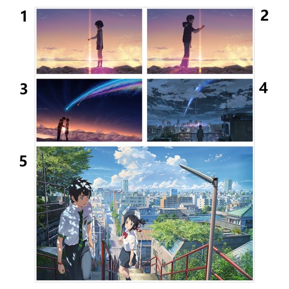 Manga Film Poster Anime Movie Diamond Painting Your Name Poster Kimi No Na  Wa Wall Art Pictures Cartoon Love 5D Diamond Paintings 