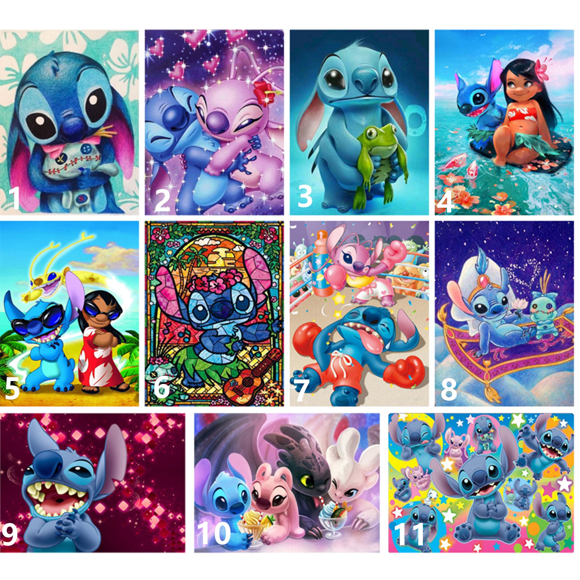 Diy 5d Diamond Painting New Arrives Cartoon Cross Stitch Lilo & Stitch  Diamond Embroidery Picture Anime Mosaic Kids Decor Gift -  Hong Kong